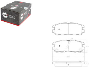 Klocki Hamulcowe Opel Frontera A B 95-04 Tył A.b.s
