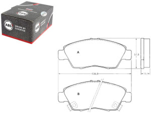 Klocki Hamulcowe Honda Civic 91- A.b.s.