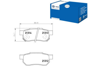 Klocki Hamulcowe Hella Pagid 06022sp8000 43022sd29