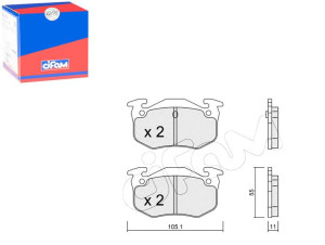 Klocki Hamulcowe Peugeot 205.306 309 Tył Cifam