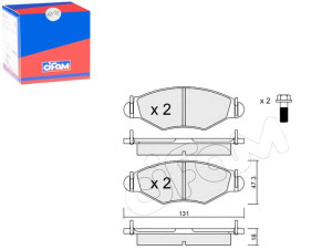 Klocki Hamulcowe Peugeot 206 98- Cifam