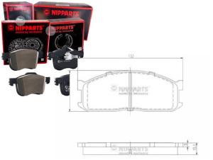 Klocki Hamulcowe Mazda 323 Iii (bf) 1.1 Nipparts N