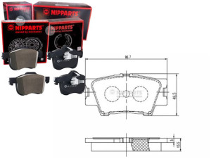 Klocki Hamulcowe Toyota Rav 4 2.2 D-4d Nipparts Ni