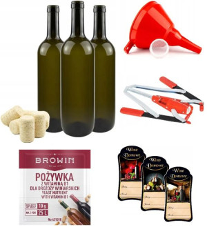 Zestaw Do Wina Butelka Akcesoria Prezent Chłopaka Męża Dziadka Swięta