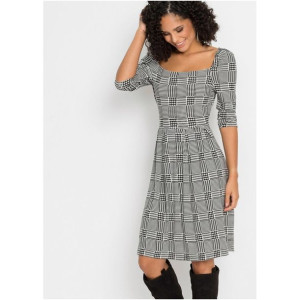 Bonprix Biało-czarna Sukienka 48-50 938002