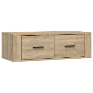 Wisząca szafka TV dąb sonoma 80x36x25cm materiał drewnopochodny