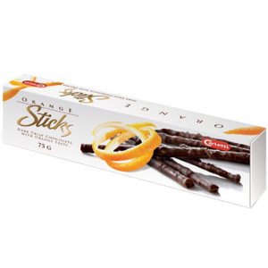 Carletti paluszki pomarańczowe z czekolady 75g