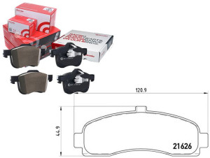 Klocki Hamulcowe Nissan Micra K11e 92-02 Brembo
