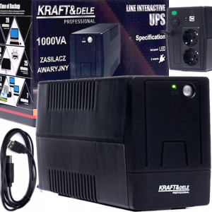 Zasilacz Awaryjny Ups 1000va 600w Led Bateria 9ah