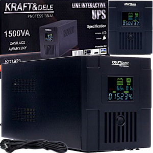 Zasilacz Awaryjny Ups 1500va 900w Lcd Bateria 7ah