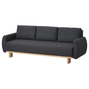 IKEA GRUNNARP Rozkładana sofa 3-osobowa Gunnared ciemnoszary