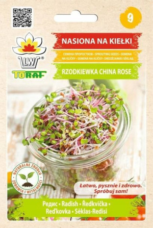 Toraf Nasiona Na Kiełki Rzodkiewka China Rose 20g