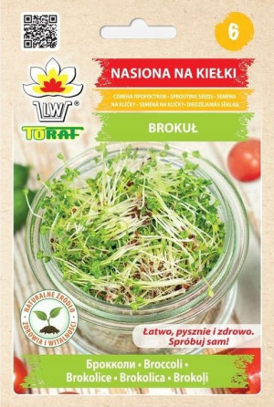 Toraf Nasiona Kiełki Brokuł Rabbs Kiełkownica 10g