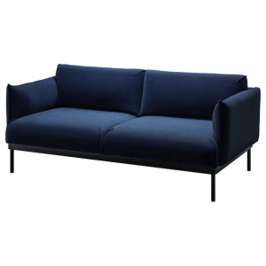 IKEA APPLARYD Sofa 2-osobowa Djuparp granatowy