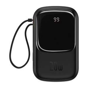 Baseus Power Bank 20000mah Qpow Pro -usb + Typ C-pd 20w Z Kablem Lightning