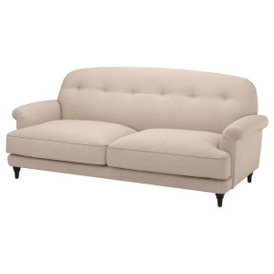 IKEA ESSEBODA Sofa 3-osobowa, Knaback jasnobeżowy/brązowy