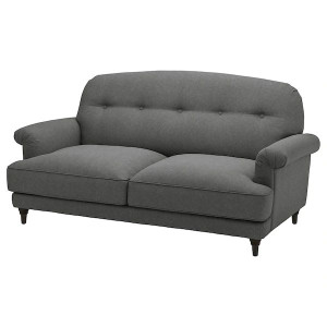 IKEA ESSEBODA Sofa dwuosobowa, Tallmyra średnioszary/brązowy