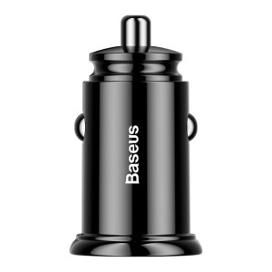 Baseus Ładowarka Samochodowa Circular Plastic - 2xusb - 30w Qc 3.0 5a