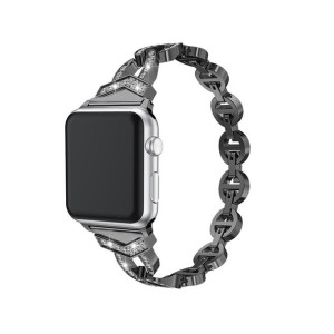 Pasek Bransoletka Do Apple Watch 38/40/41 Wzór 3 Czarna