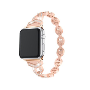 Pasek Bransoletka Do Apple Watch 42/44/45 Wzór 3 Różowozłota