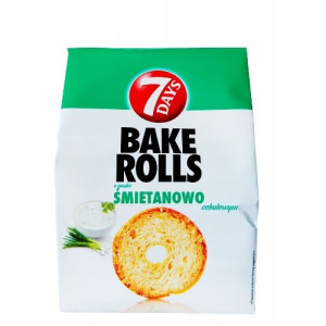 Bake Rolls Śmietanowo Cebulowe 7 Days 150g