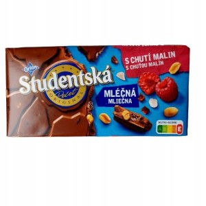Orion Czekolada Studentska Mleczna Malinowa 170g