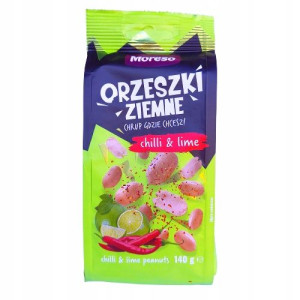 Orzeszki Ziemne Chilli & Lime Moreso 140g