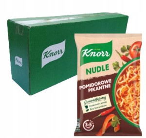 Knorr nudle pomidorowe pikantne zupka 63g x 22szt