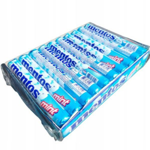 Drażetki Mentos Mint Rozpuszczalne Dropsy 20szt