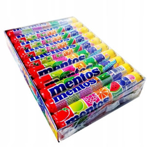 Drażetki Mentos Rainbow Owocowe 20szt