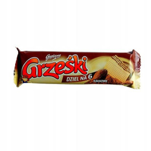 Wafelki Grześki Kakaowe Dziel Na 6 Bez Polewy 26g