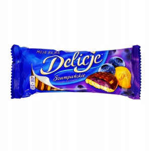 Ciastka DELICJE SZAMPAŃSKIE jagodowe 147g