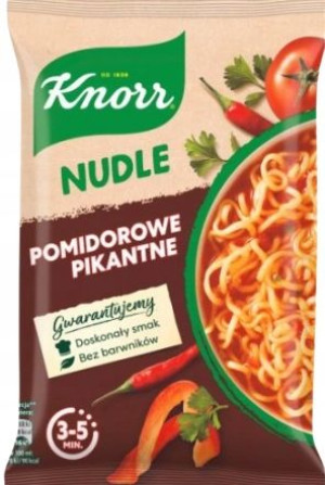 Knorr nudle pomidorowe pikantne zupka 63g
