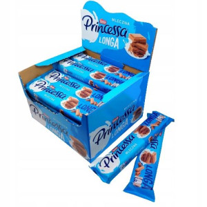 Wafelek Princessa Longa Mleczna 44g X 28szt