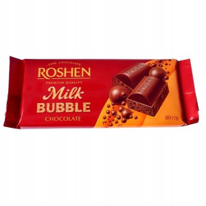 Czekolada Roshen Milk Bubble Mleczna 80g