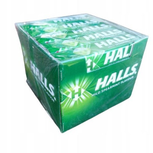 Cukierki Dropsy Halls Mild Spearmint 33,5g 20szt