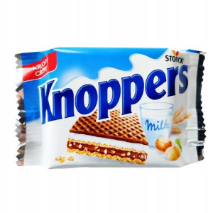 Knoppers Wafelek Mleczno Nugatowy Z Orzechami 25g