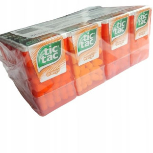 Tic Tac Orange Drażetki Pomarańczowe 18g X 24szt