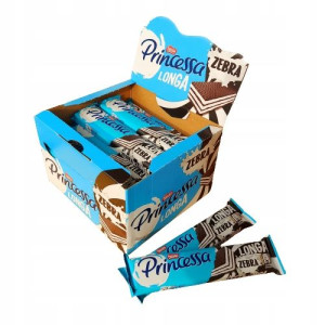 Wafelek Princessa Longa Zebra 44,4g X 24szt
