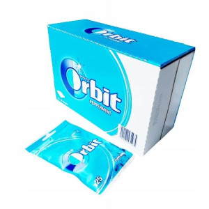 Guma Orbit Peppermint Mocna Mięta 35g X 22szt