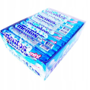 Drażetki Mentos Mint Rozpuszczalne Dropsy 40szt