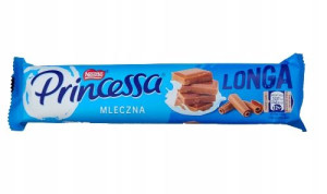 Wafelek Princessa Longa Mleczna 44g