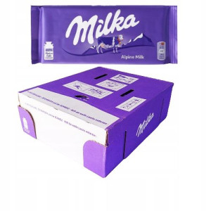 Czekolada Mleczna Milka Alpine Milk 100gx 24szt