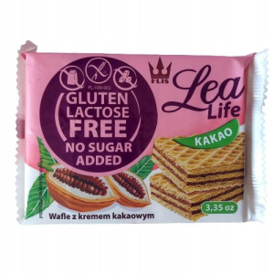 Wafle Lea Life Kakaowe Bez Glutenu Laktozy Cukru