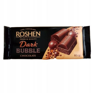 Czekolada Napowietrzona Dark Bubble Roshen 80g