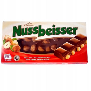 Czekolada Mleczna Nussbeisser Orzechami 100g