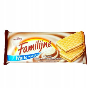 Wafle Familijne Jutrzenka Kakaowo-śmietankowe 180g