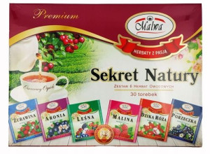 Zestaw Herbat Malwa Owocowych Sekret Natury 30szt