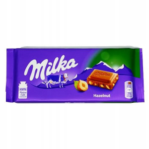 Czekolada Milka 100g Orzechowa Mleczna
