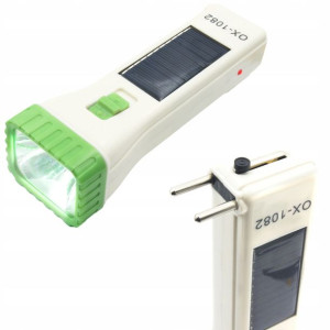 Mocna Latarka Ładowana Solarnie Lub Sieciowo 14cm